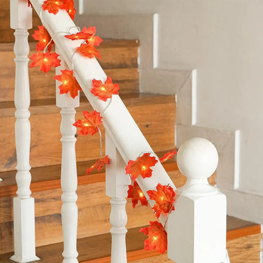 Ahornblatt-Lichterkette